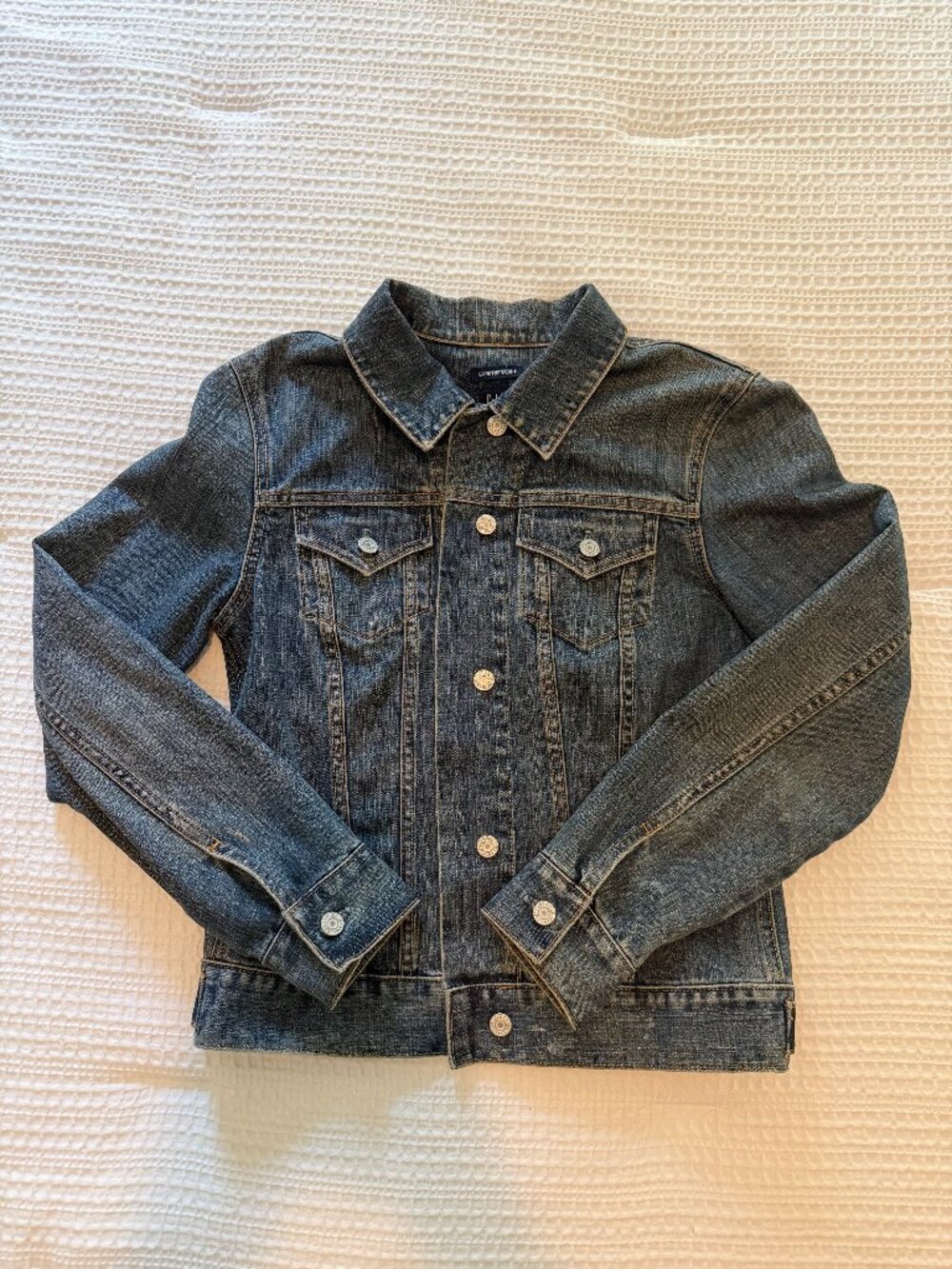 Vintage GAP G Stretch Denim Jacket Women’s M Fitted Y2K 2000s
